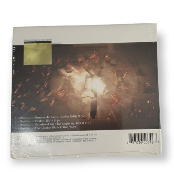 BANCO DE GAIA -‎ Obsidian Remixes [2000 CD Single] - Picture 2 of 2